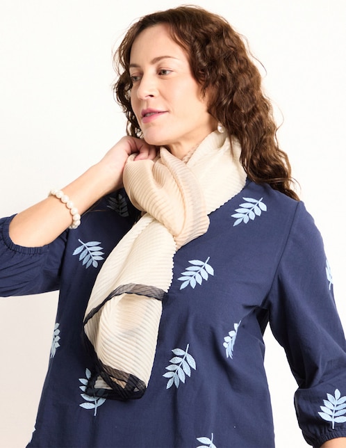 Pashmina con estampado a rayas 1