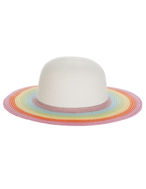 Sombrero Ala Mediana Weekend Estampado Bloques De Color