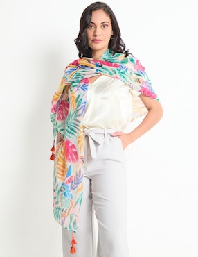 Pashmina Weekend Con Estampado Floral