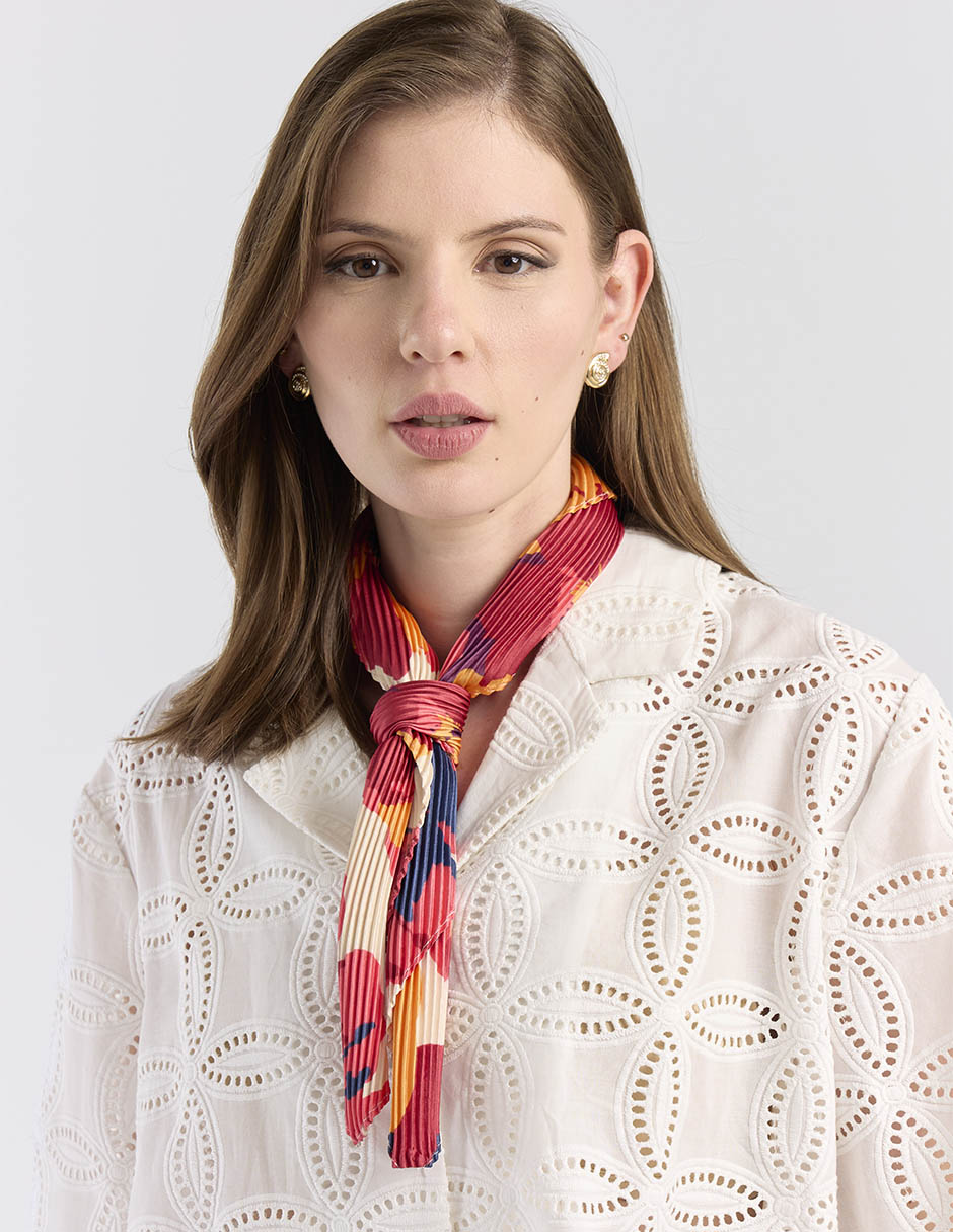 Mascada estampado floral para mujer