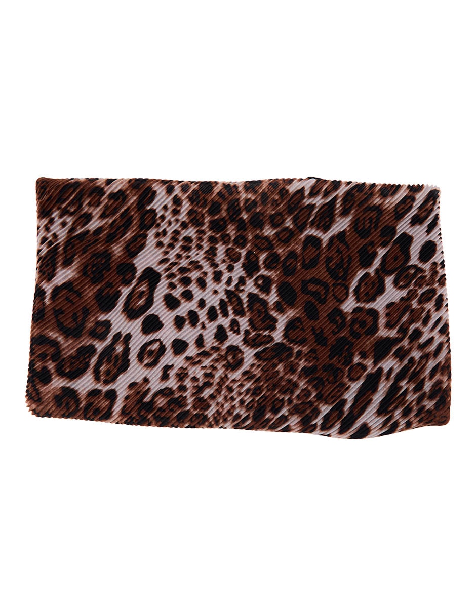 Mascada con estampado animal print para mujer 2
