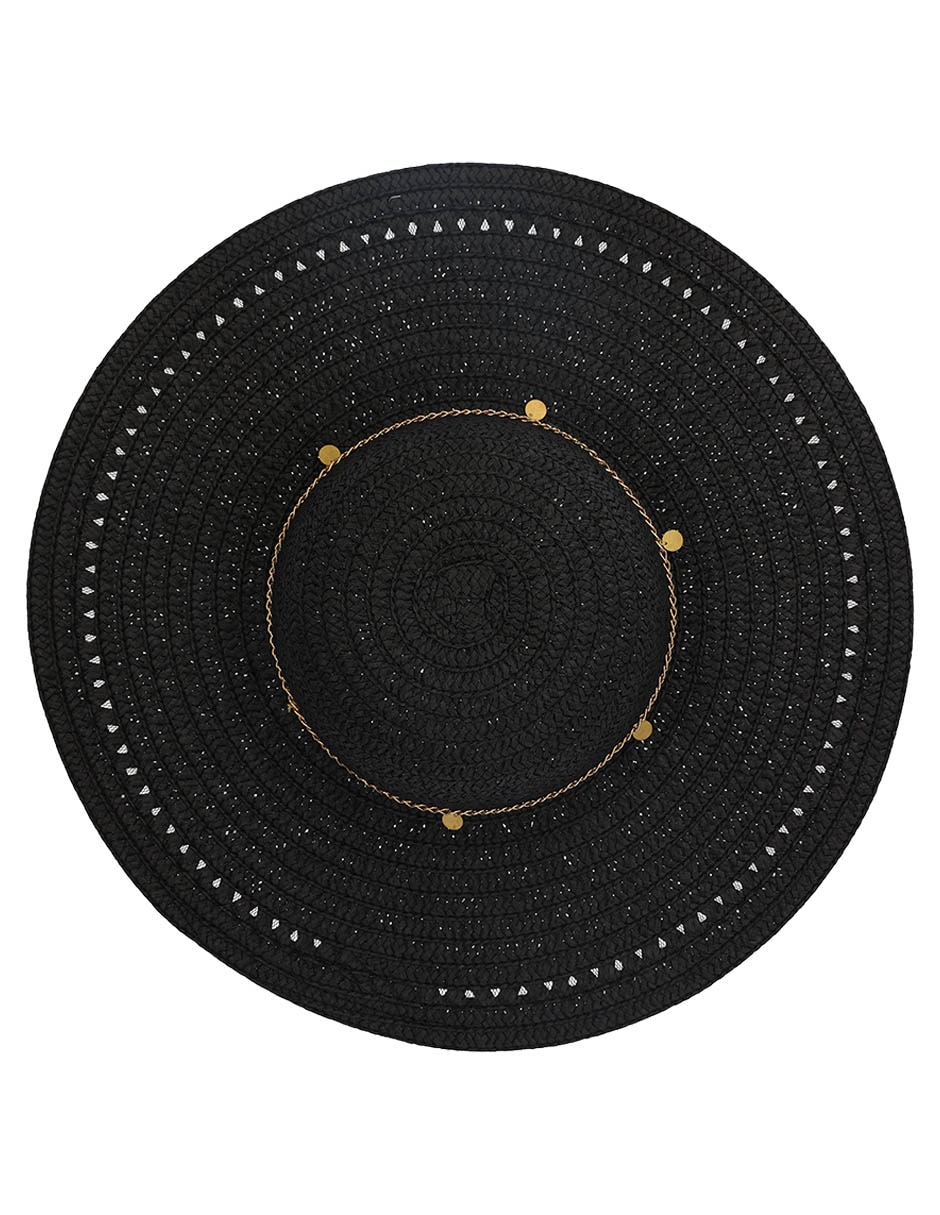 Sombrero estampado tejido